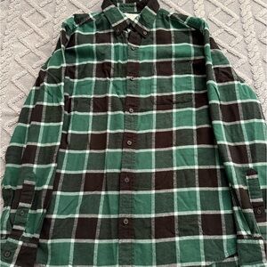 Croft & Barrow green / black flannel